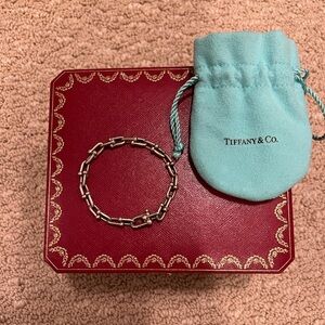 Tiffany & Co. Silver hardwear small link bracelet